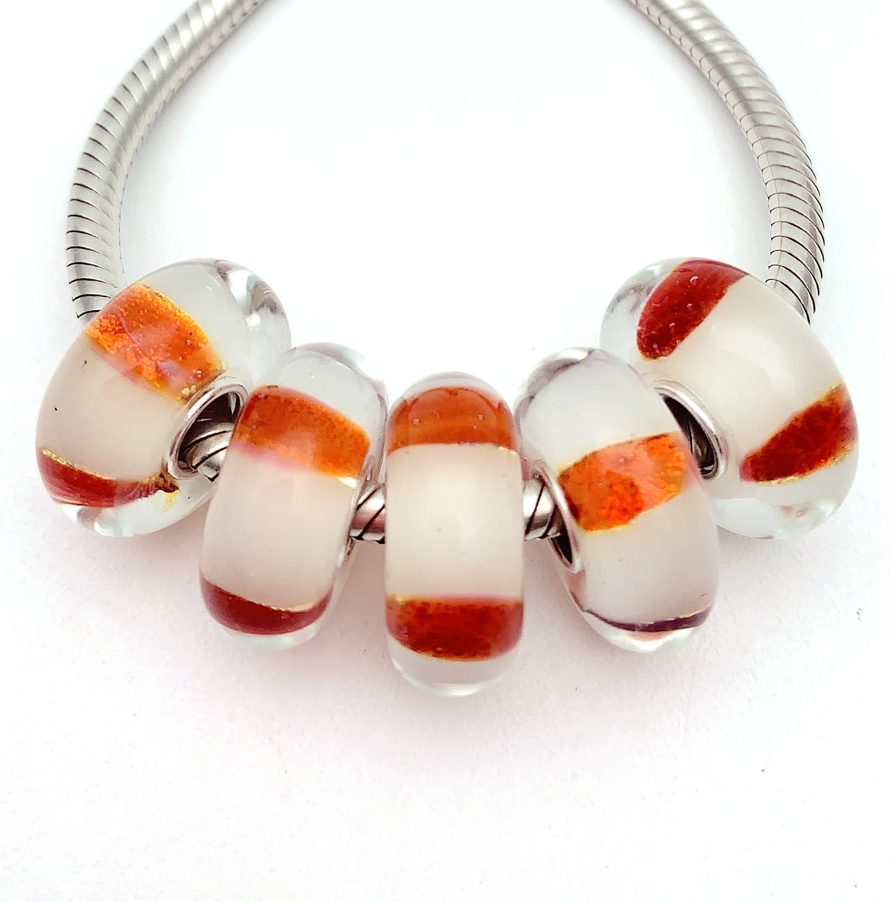 XHYG502 5X 100% Authenticity S925 Sterling Silver Beads Murano GlassBeads Fit European Charms Bracelet Diy Jewelry Lampwork
XHYG502 5X 100% Authenticity S925 Sterling Silver Beads Murano GlassBeads Fit European Charms Bracelet Diy Jewelry Lampwork