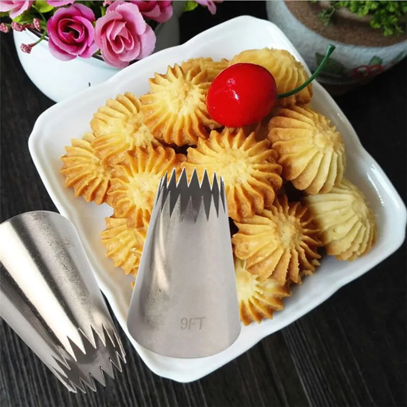 2pcs Stainless Steel Extra Large Icing Piping Nozzle Tips 9FT Cookie Cake Cream Fondant Nozzle Tubes Cake Decorating Tools
2pcs Stainless Steel Extra Large Icing Piping Nozzle Tips 9FT Cookie Cake Cream Fondant Nozzle Tubes Cake Decorating Tools