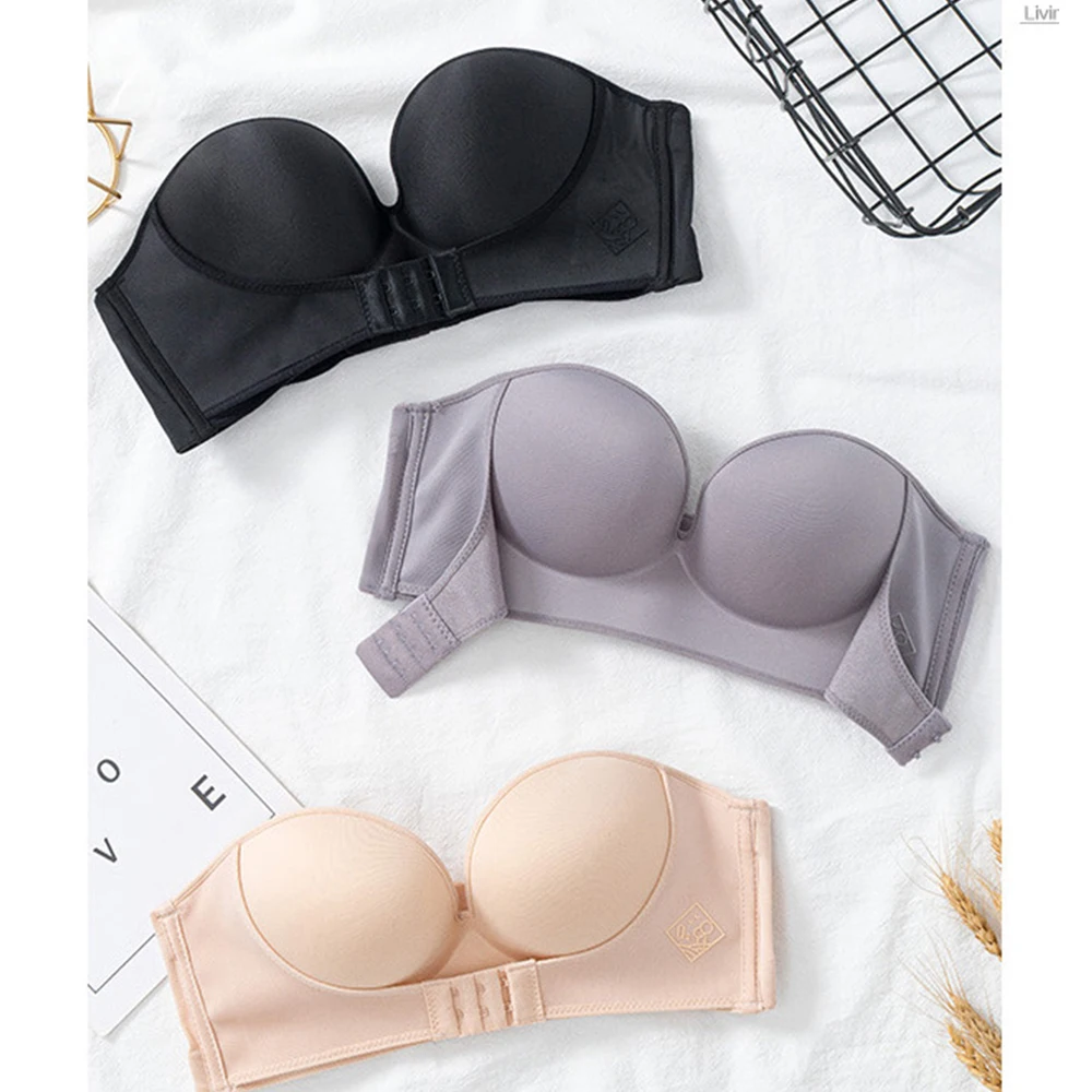 Large Size Solid Cup Strapless Underwear Invisible Gathering Non-Slip Soft Seamless Women Casual Tube Top Bra
Large Size Solid Cup Strapless Underwear Invisible Gathering Non-Slip Soft Seamless Women Casual Tube Top Bra