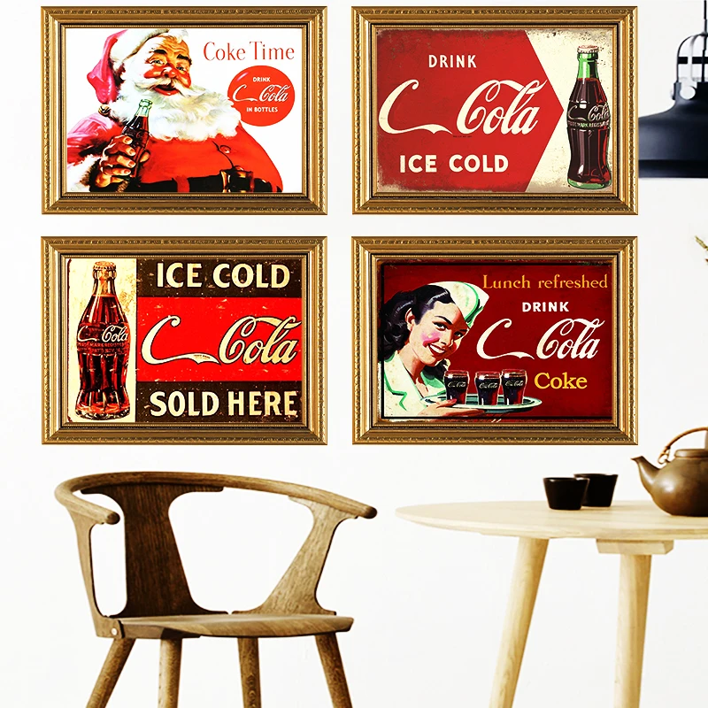 Coke Time Vintage Metal Plate Tin Signs Wall Poster Decals Plate Painting Bar Club Pub Home Decor Wall 30*20cm Metal Poster 
Coke Time Vintage Metal Plate Tin Signs Wall Poster Decals Plate Painting Bar Club Pub Home Decor Wall 30*20cm Metal Poster