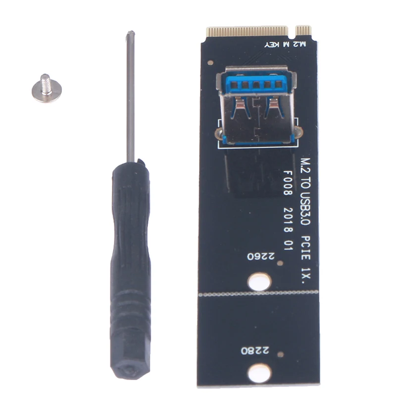 M.2 To PCI-E Channel USB 3.0 Transfer PCI-E Riser Card Adapter For Mining Machin
M.2 To PCI-E Channel USB 3.0 Transfer PCI-E Riser Card Adapter For Mining Machin