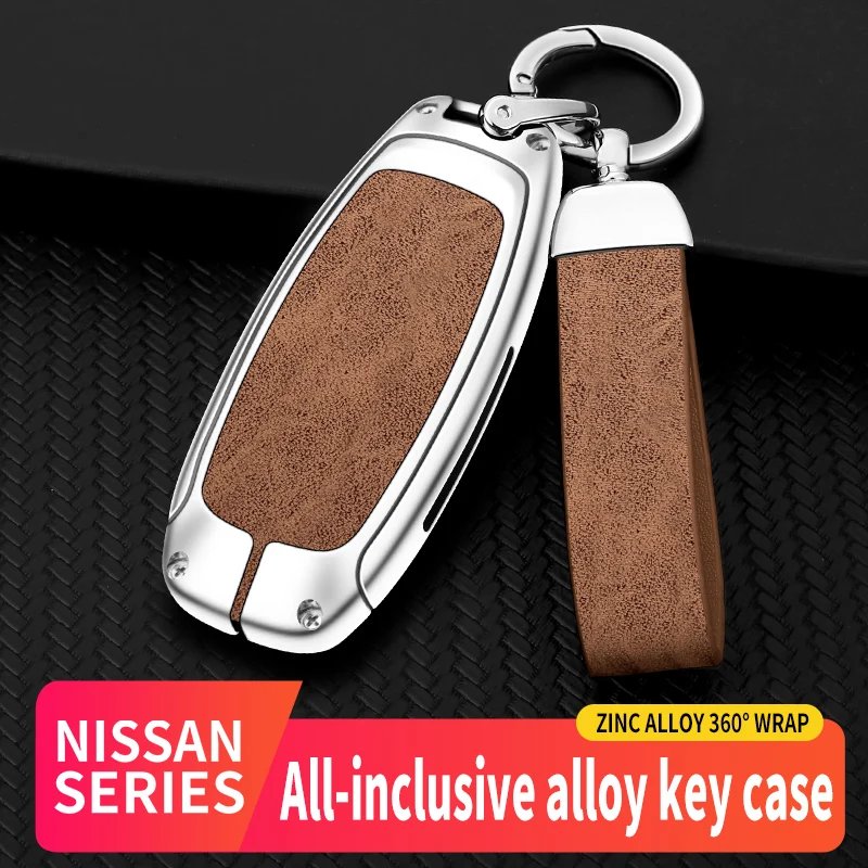 Alloy And Leather Car Remote Key Case Cover For Nissan Leaf Micra Qashqai J11 J10 X Trail T32 Accessories Protector Shell
Alloy And Leather Car Remote Key Case Cover For Nissan Leaf Micra Qashqai J11 J10 X Trail T32 Accessories Protector Shell