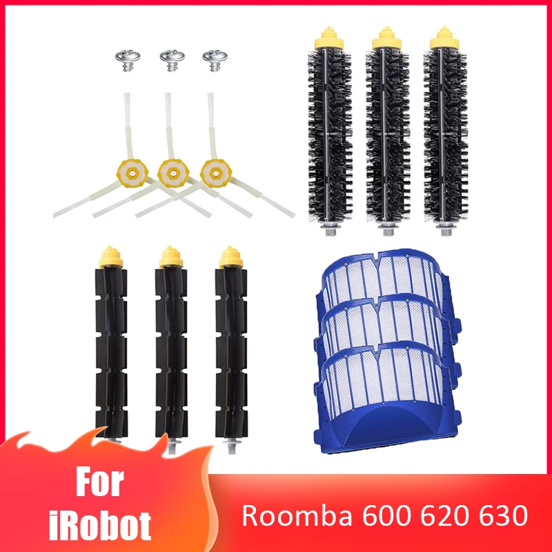 Фильтры и щетки из щетины и боковые щетки для пылесоса iRobot Roomba 600 серии 620 630 650 660 680
Фильтры и щетки из щетины и боковые щетки для пылесоса iRobot Roomba 600 серии 620 630 650 660 680