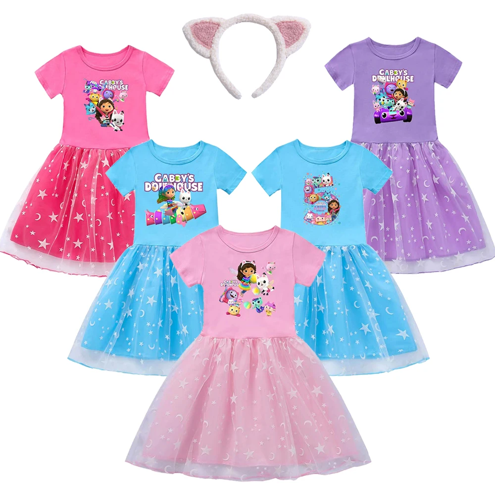 Girls Gabbys Dollhouse Costumes Lace Rainbow Dress Baby Toddler Birthday Summer Vacation Party Clothes Kids Gabby Cat Dress Up
Girls Gabbys Dollhouse Costumes Lace Rainbow Dress Baby Toddler Birthday Summer Vacation Party Clothes Kids Gabby Cat Dress Up