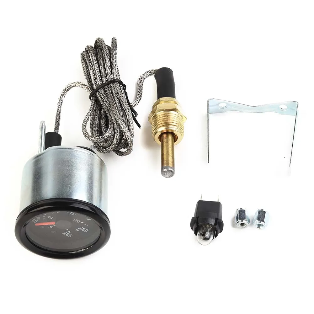 With Sensor Water Temperature Gauge 130℃/265℉ 2 Inch 52mm Meter Pointer Mechanical Temperature Sensor Durable New
With Sensor Water Temperature Gauge 130℃/265℉ 2 Inch 52mm Meter Pointer Mechanical Temperature Sensor Durable New