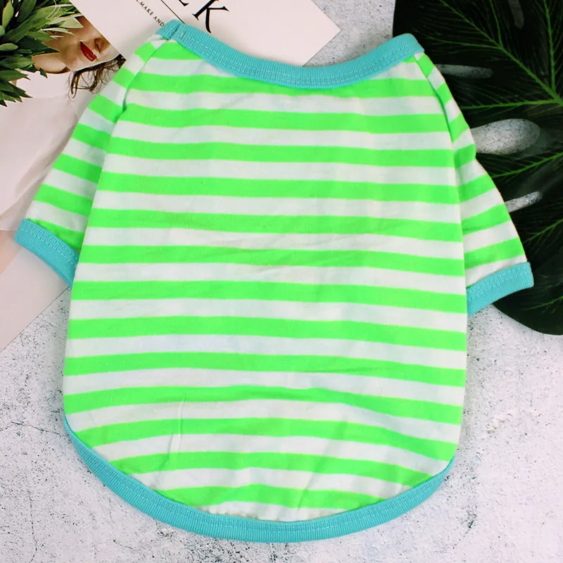 Classic Stripe Summer Dog T-shirt Soft Cotton Thin Fashion Vest Printed Pet Dog Puppy Refreshing Comfortable Spring Shirts
Classic Stripe Summer Dog T-shirt Soft Cotton Thin Fashion Vest Printed Pet Dog Puppy Refreshing Comfortable Spring Shirts