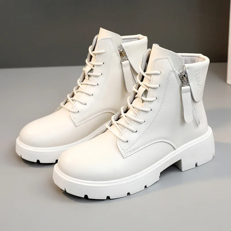 Thick Bottom Martin Boots Women's Boots Autumn New Simple Short Boots Lace Up Elevated Casual Zipper Boots
Thick Bottom Martin Boots Women's Boots Autumn New Simple Short Boots Lace Up Elevated Casual Zipper Boots