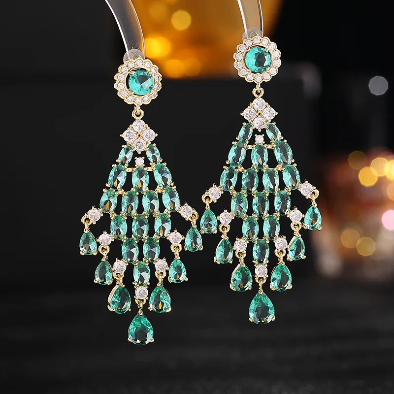 2022 Chic Long Dangle Geometric Drop Tassel Cubic Zirconia Earrings for Women Wedding Banquet Bridal Party Jewelry Accessories
2022 Chic Long Dangle Geometric Drop Tassel Cubic Zirconia Earrings for Women Wedding Banquet Bridal Party Jewelry Accessories