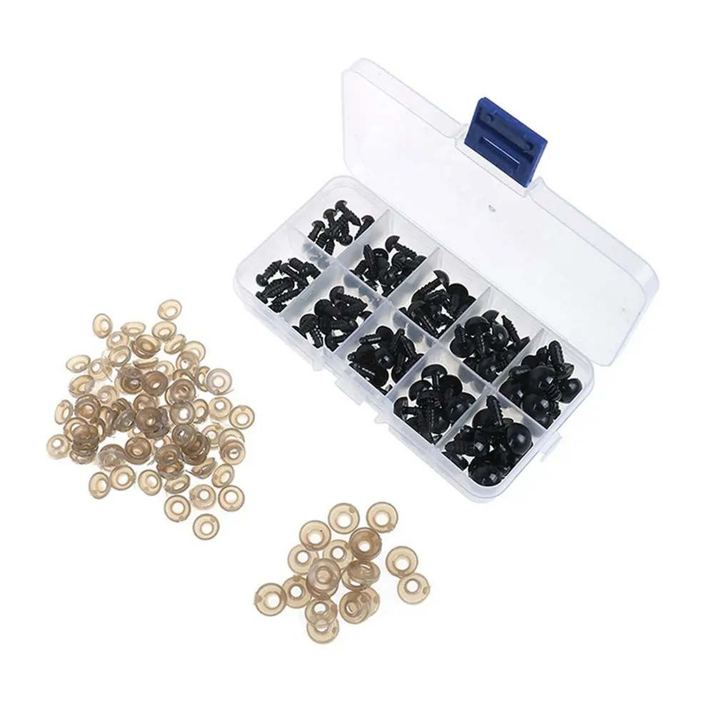 100 Pcs Plastic Eyes 6mm 8mm 9mm 10mm 12mm Black Plastic Safety Eyes For Teddy Bear Doll Animal Soft Toy Making
100 Pcs Plastic Eyes 6mm 8mm 9mm 10mm 12mm Black Plastic Safety Eyes For Teddy Bear Doll Animal Soft Toy Making