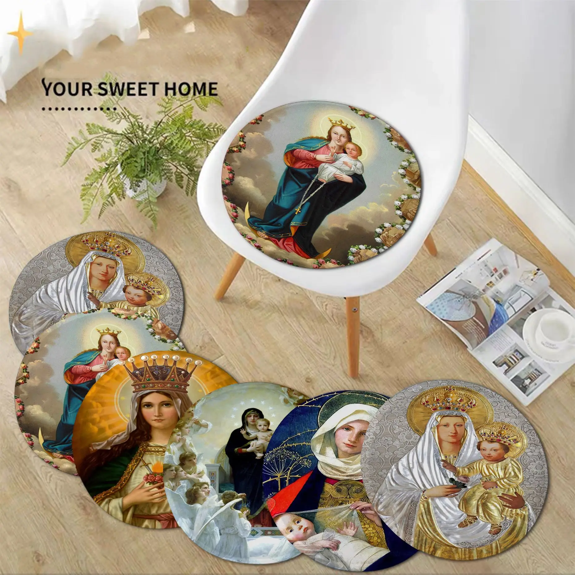 Christian Virgin Mary Catholic Church European Plush Cushion Home Back Cushion Soft Comfortable 50x50cm Seat Mat
Christian Virgin Mary Catholic Church European Plush Cushion Home Back Cushion Soft Comfortable 50x50cm Seat Mat