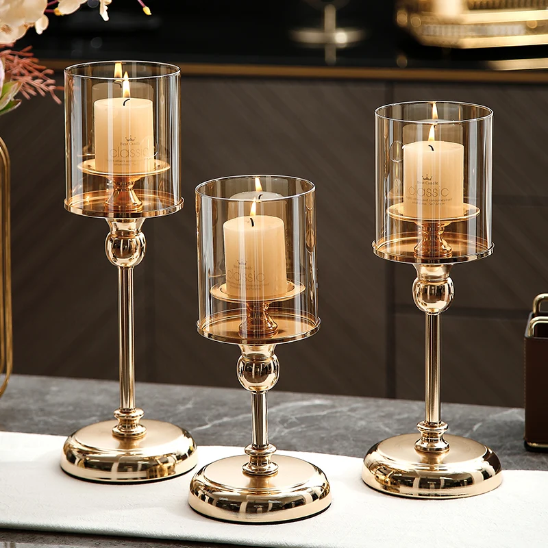 Modern European Dining Table Candle Holder Transparent Glass Candle Holder Romantic Candlelight Dinner easter Decoration
Modern European Dining Table Candle Holder Transparent Glass Candle Holder Romantic Candlelight Dinner easter Decoration