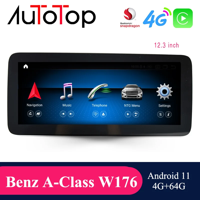 AUTOTOP Android 11 Автомобильный мультимедийный 12,3 "для Mercedes-Benz A W176 A180 CLA C117 GLA X156 2013-2018 NTG 4,5/5,0 Авторадио Carplay
AUTOTOP Android 11 Автомобильный мультимедийный 12,3 "для Mercedes-Benz A W176 A180 CLA C117 GLA X156 2013-2018 NTG 4,5/5,0 Авторадио Carplay
