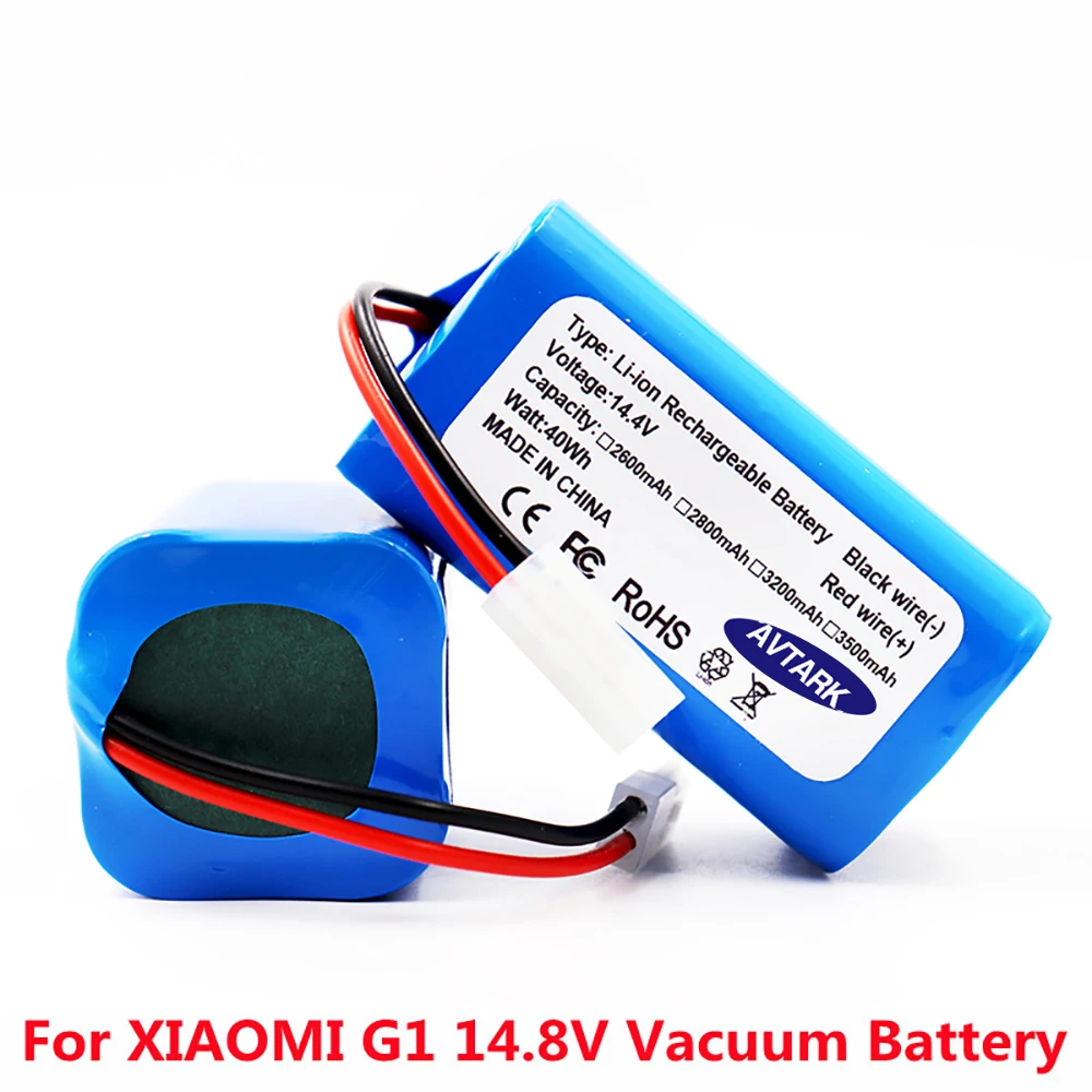 Original 14.8V 3500mAh Li-ion Battery for Xiaomi G1 MI Robot Vacuum-Mop Essential MJSTG1 Robot Vacuum Cleaner 18650 Battery Pack
Original 14.8V 3500mAh Li-ion Battery for Xiaomi G1 MI Robot Vacuum-Mop Essential MJSTG1 Robot Vacuum Cleaner 18650 Battery Pack