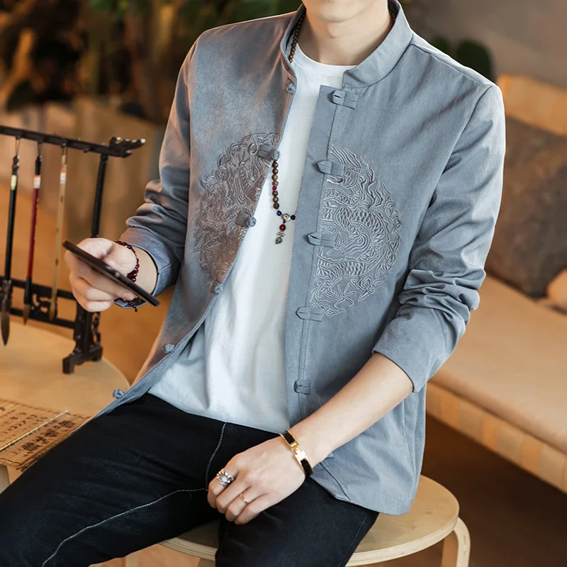 Autumn New Chinese Style Men's Clothing Embroidery Coat Casual Jacket Tops Retro Men's Traditional Clothes Long Sleeve Overcoat
Autumn New Chinese Style Men's Clothing Embroidery Coat Casual Jacket Tops Retro Men's Traditional Clothes Long Sleeve Overcoat