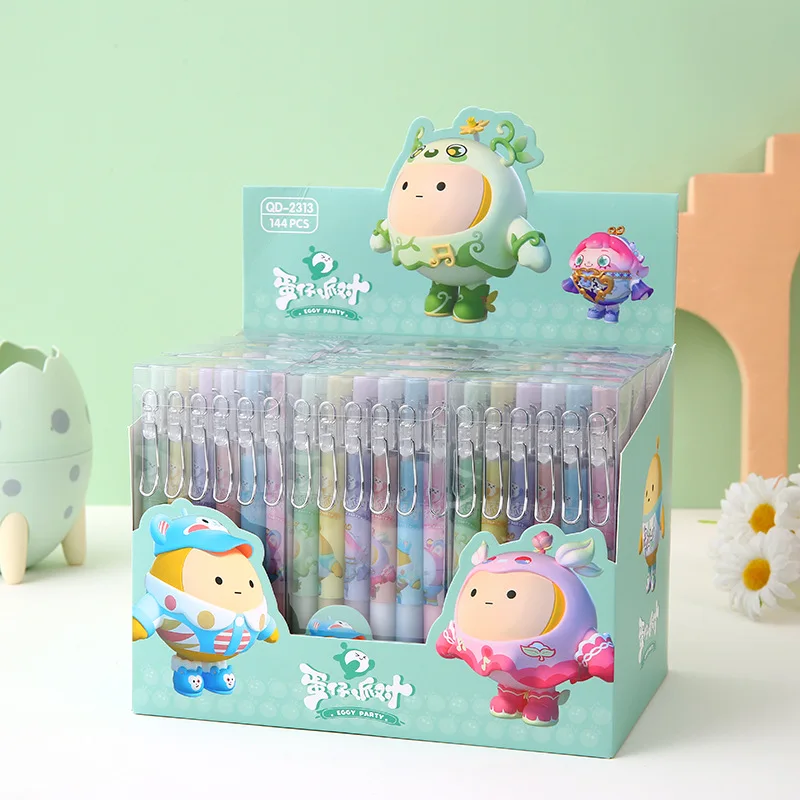 12-144pcs Cartoon Egg Party Metal Pen Clip Press Action Pen Neutral Pen Black Neutral Pen Signature Pen Student Stationery Gift
12-144pcs Cartoon Egg Party Metal Pen Clip Press Action Pen Neutral Pen Black Neutral Pen Signature Pen Student Stationery Gift