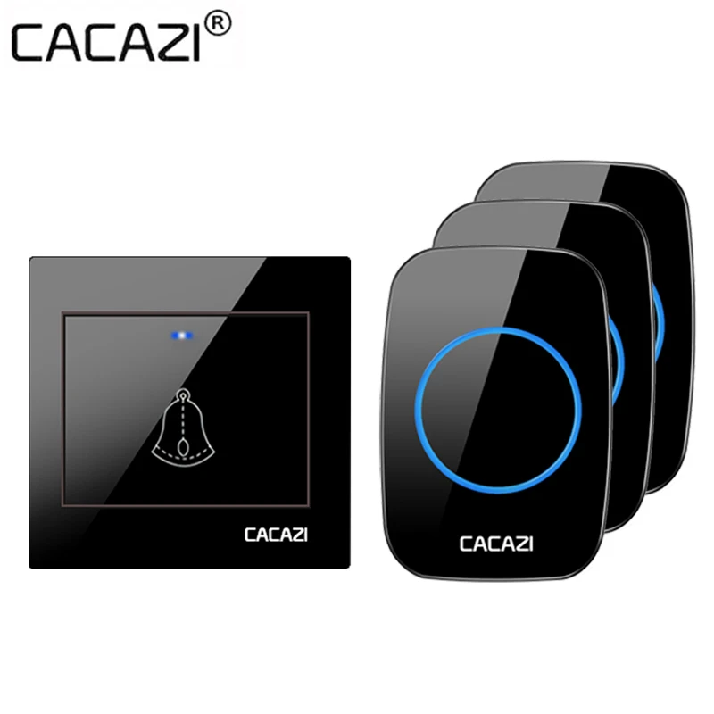 CACAZI 36 music 110DB 300M Wireless Doorbell Waterproof 100-240V Waterproof Remote Led Light Home 2 Button Door Bell
CACAZI 36 music 110DB 300M Wireless Doorbell Waterproof 100-240V Waterproof Remote Led Light Home 2 Button Door Bell