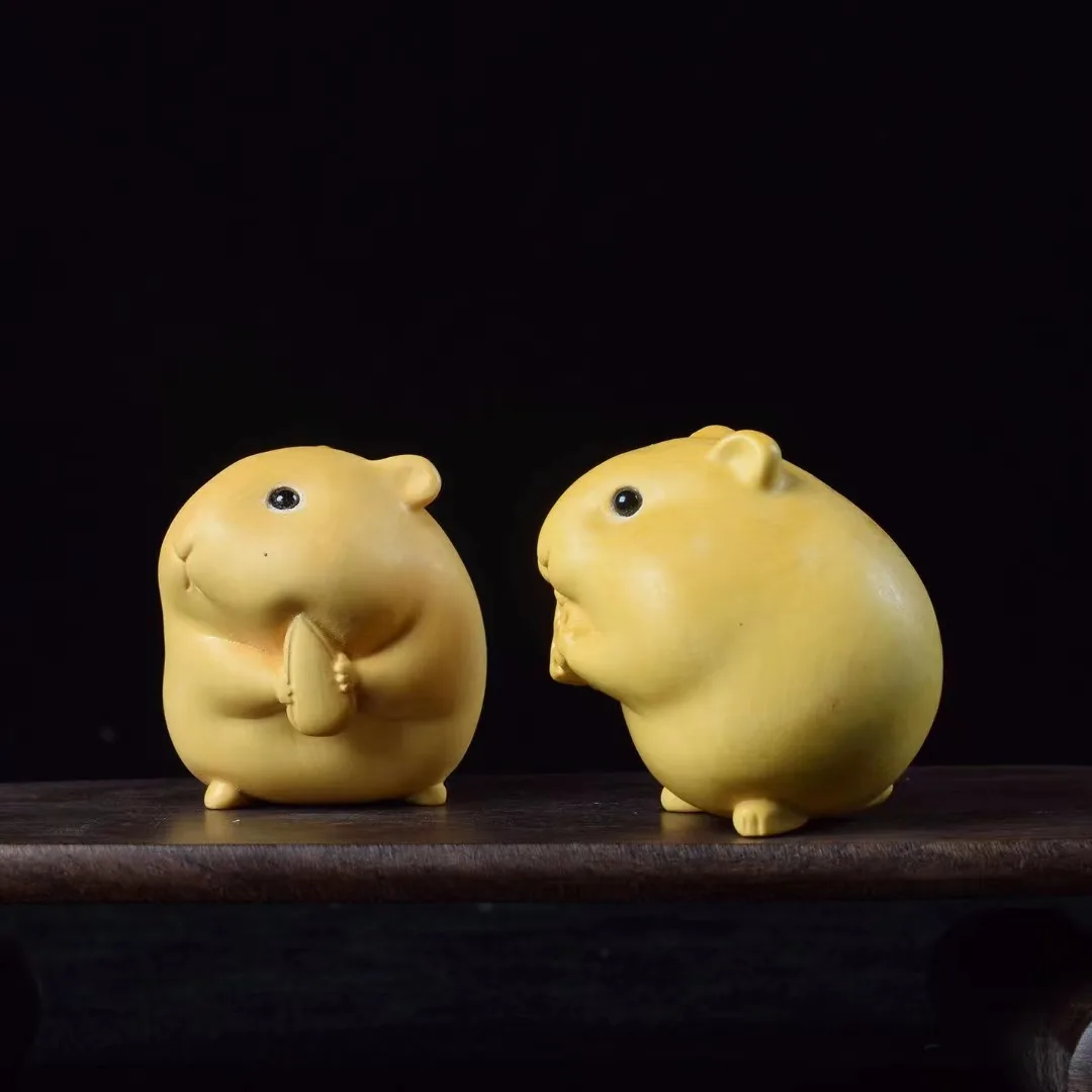 5CM Huangyang Wood Carving Cute Food Hamster Decoration Tea Table Zodiac Crafts Office Study Room Decoration
5CM Huangyang Wood Carving Cute Food Hamster Decoration Tea Table Zodiac Crafts Office Study Room Decoration