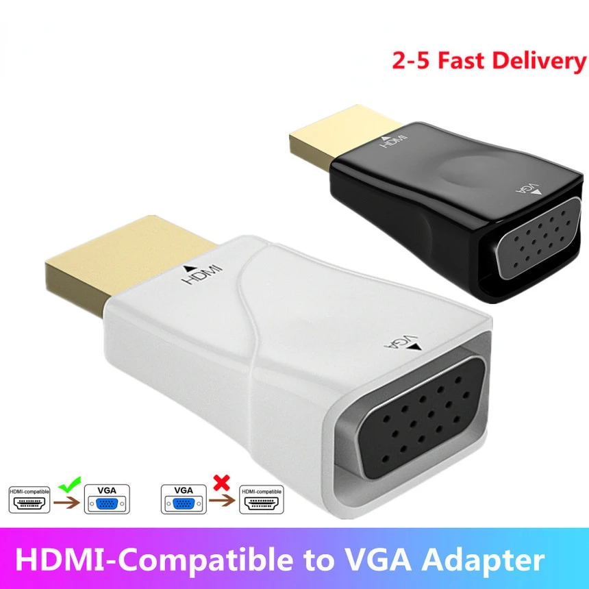 PCS HD 1080P HDMI-Compatible To VGA Adapter VGA Output PC Converter Connector Laptop Set-Top Box Game Console Gadgets
PCS HD 1080P HDMI-Compatible To VGA Adapter VGA Output PC Converter Connector Laptop Set-Top Box Game Console Gadgets