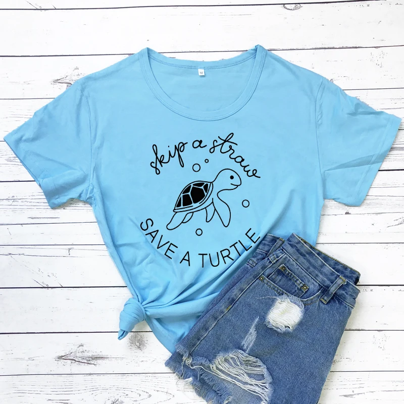 Skip A Straw Save A Turtle T Shirt Funny Slogan Women Fashion Grunge Tumblr t Graphic Tee Vintage Shirt Top Dropshipping
Skip A Straw Save A Turtle T Shirt Funny Slogan Women Fashion Grunge Tumblr t Graphic Tee Vintage Shirt Top Dropshipping