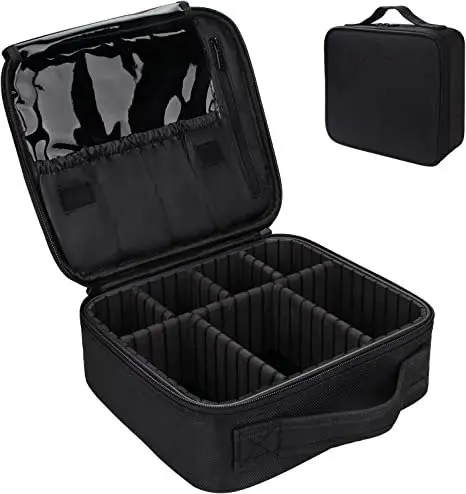 Makeup Cosmetic Case Organizer Black Portable Artist Storage Bag for Cosmetics Makeup Brushes Storage
Makeup Cosmetic Case Organizer Black Portable Artist Storage Bag for Cosmetics Makeup Brushes Storage