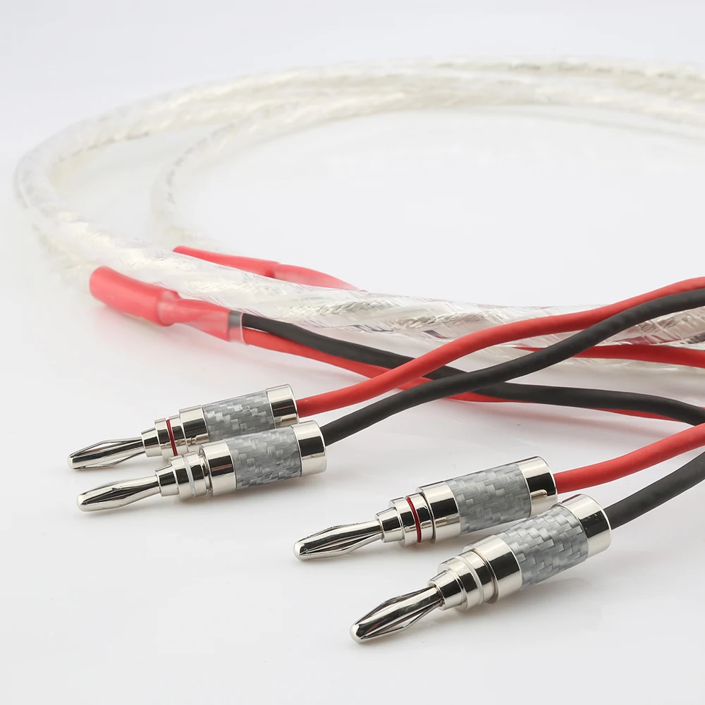 AS220 One Pair HIFI Silver-plated Speaker Cable Hi-end 6N OCC Speaker Wire for Loudspeaker Audiocrast
AS220 One Pair HIFI Silver-plated Speaker Cable Hi-end 6N OCC Speaker Wire for Loudspeaker Audiocrast