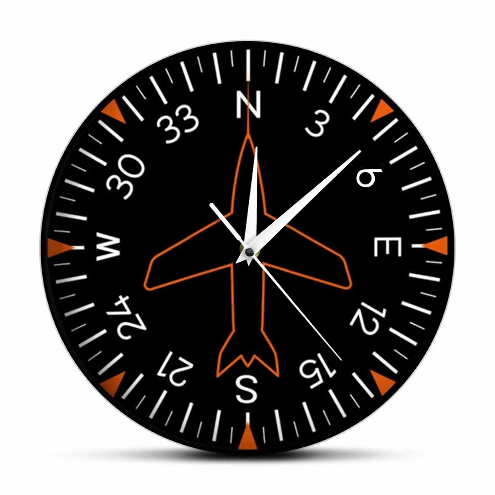 Aviation Airplane Directional Gyro Modern Design Wall Clock For Pilot Home Decor Compass Artwork Silent Non-ticking Wall Watch
Aviation Airplane Directional Gyro Modern Design Wall Clock For Pilot Home Decor Compass Artwork Silent Non-ticking Wall Watch