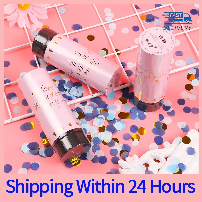 6PCS Small Fireworks Wedding Confetti Cannon Air Compressed Poppers Anniversary Bridal Baby Shower Birthday Party Decoration
6PCS Small Fireworks Wedding Confetti Cannon Air Compressed Poppers Anniversary Bridal Baby Shower Birthday Party Decoration