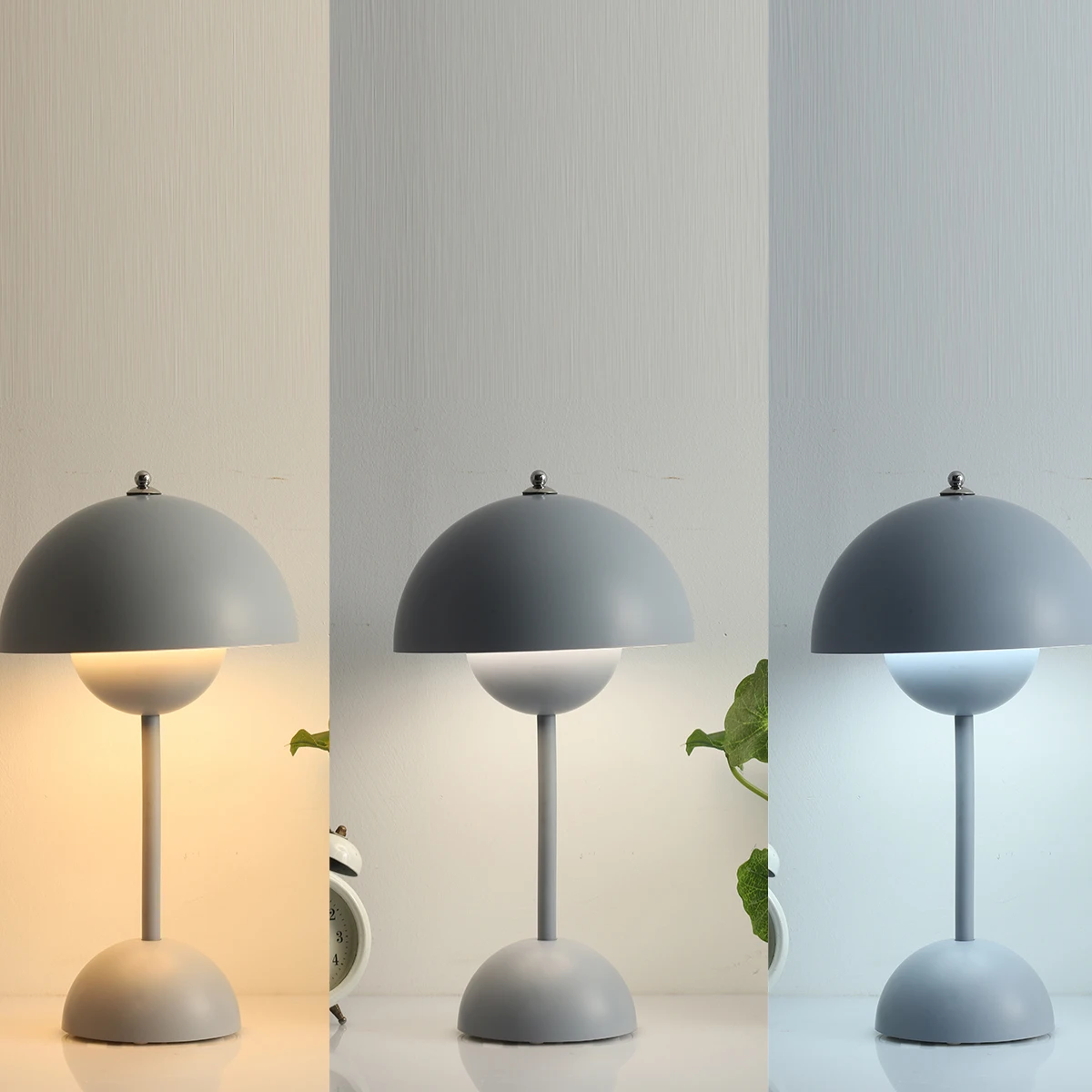 

Flower bud Led Table Lamp Nordic Bedside bedside table Desk Mushroom Lamps LED Recargable decoration Room Table