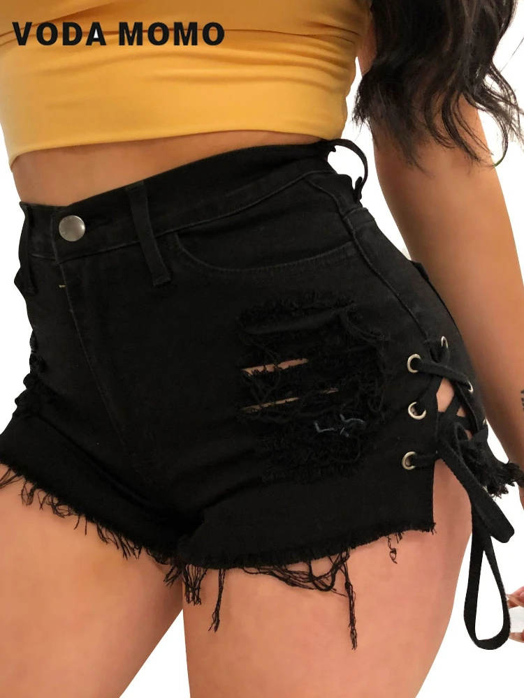 Женские джинсовые шорты Harajuku, с высокой талией, летние, с кисточками
Женские джинсовые шорты Harajuku, с высокой талией, летние, с кисточками