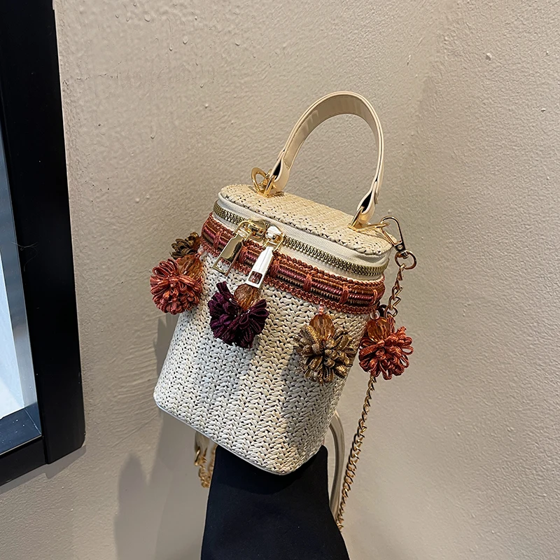 2022 Mini Cute Totes Woven Women's Shoulder Bag Bohemian Handmade Crossbody Bags Knitted Summer Straw Beach Bag Female Handbags
2022 Mini Cute Totes Woven Women's Shoulder Bag Bohemian Handmade Crossbody Bags Knitted Summer Straw Beach Bag Female Handbags