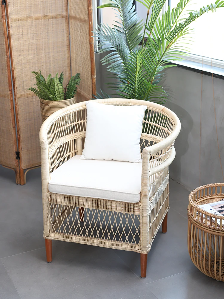 Home Courtyard Balcony Single Leisure Chair Indonesia Imported Rattan Sofa Modern Bed & Breakfast Style Chair
Home Courtyard Balcony Single Leisure Chair Indonesia Imported Rattan Sofa Modern Bed & Breakfast Style Chair