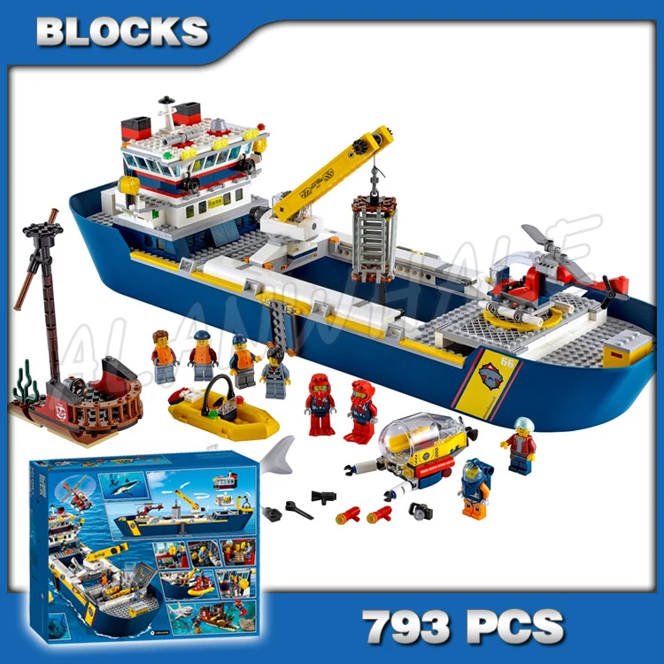 793pcs Urban Marine Research Vessel Ocean Exploration Ship Crane 11617 Building Blocks Toy Bricks Compatible with Model
793pcs Urban Marine Research Vessel Ocean Exploration Ship Crane 11617 Building Blocks Toy Bricks Compatible with Model