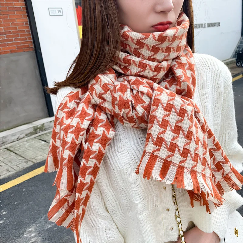 Women Cashmere Plaid Scarf Winter Warm Shawl Wrap Bufanda Female Pashmina Foulard Long Thick Blanket Lady Stoles
Women Cashmere Plaid Scarf Winter Warm Shawl Wrap Bufanda Female Pashmina Foulard Long Thick Blanket Lady Stoles