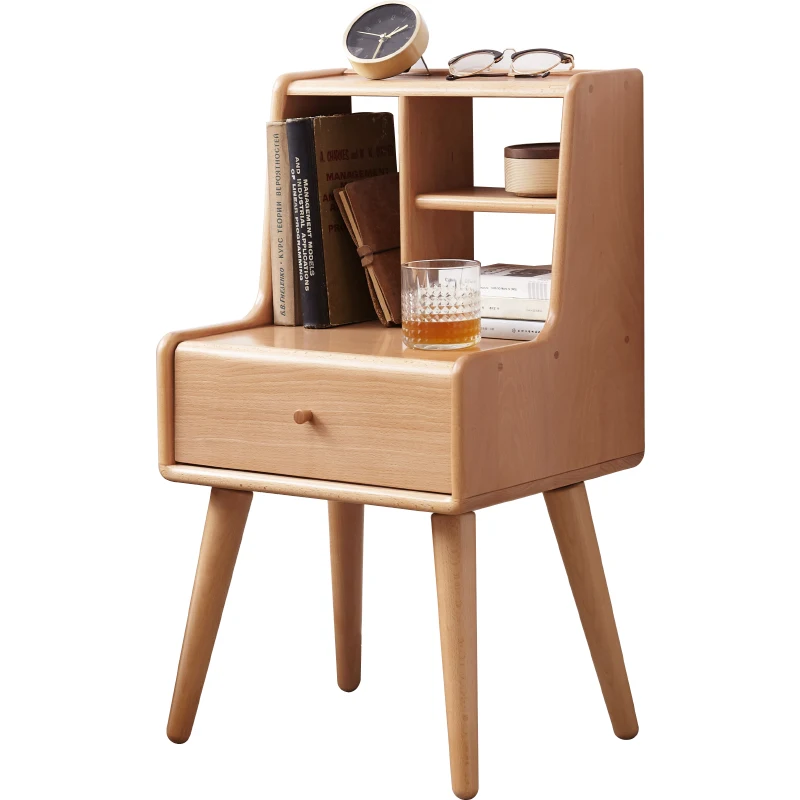 Solid Wood Bedside Table Simple Small Apartment Beech Storage Cabinet Locker
Solid Wood Bedside Table Simple Small Apartment Beech Storage Cabinet Locker
