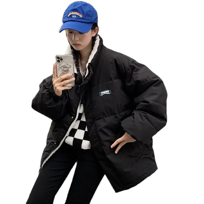 Coats Woman Winter 2022 New Feather Loose And Lazy Style Parkas Reversible Winter Fashion Lamb Fleece Warm Jacket
Coats Woman Winter 2022 New Feather Loose And Lazy Style Parkas Reversible Winter Fashion Lamb Fleece Warm Jacket