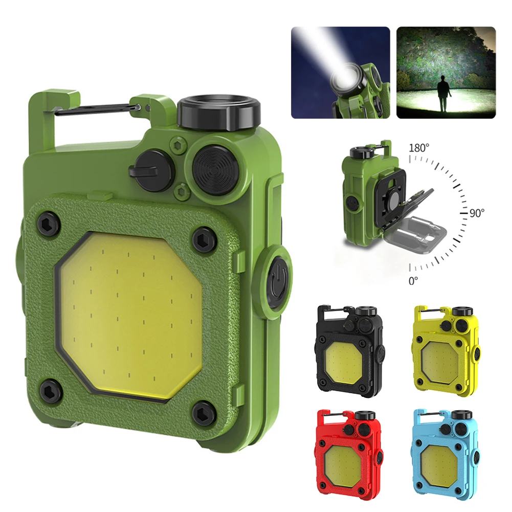 Mini Keychain COB Flashlight USB Rechargeable Portable LED Flash Lantern Magnetic Bracket 6 Mode for Outdoor Camping Backpacking
Mini Keychain COB Flashlight USB Rechargeable Portable LED Flash Lantern Magnetic Bracket 6 Mode for Outdoor Camping Backpacking