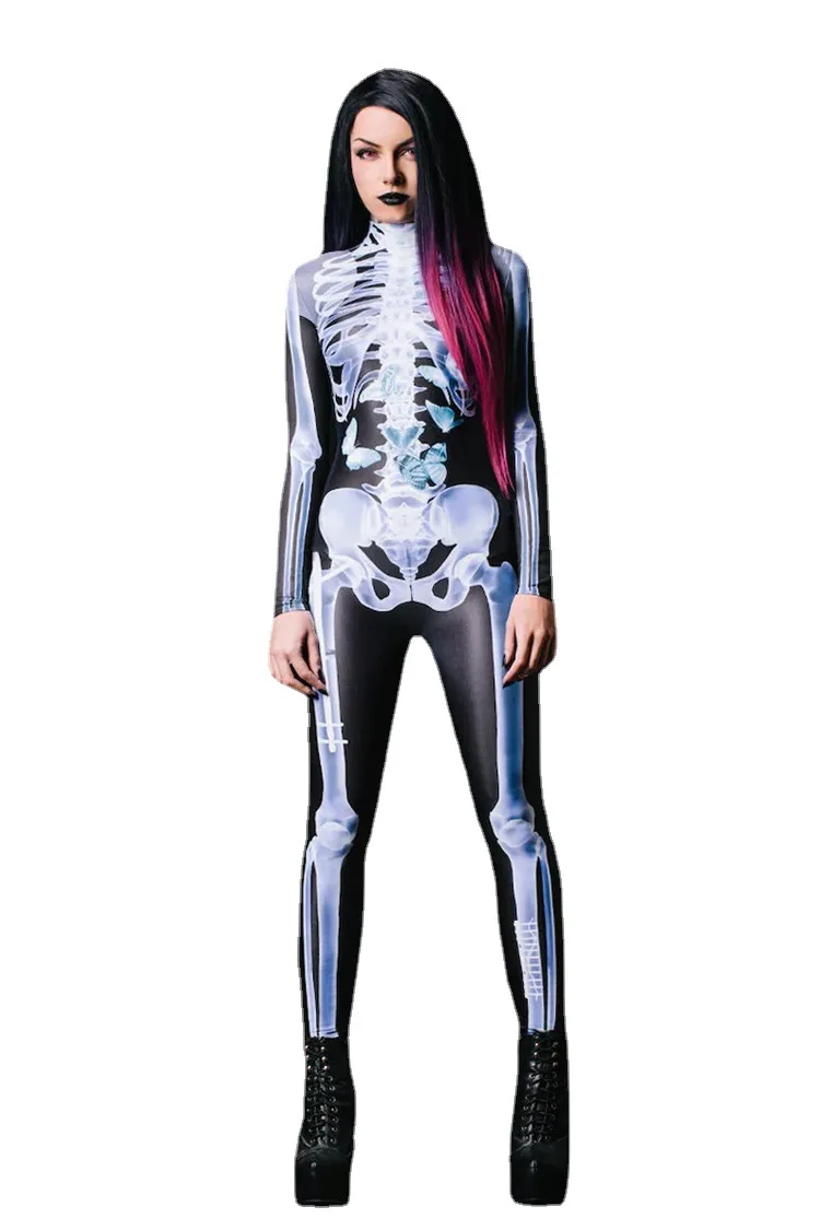 2022 Halloween Long Sleeve Bodysuit Human Perspective Skeleton 3D Printing Jumpsuit
2022 Halloween Long Sleeve Bodysuit Human Perspective Skeleton 3D Printing Jumpsuit