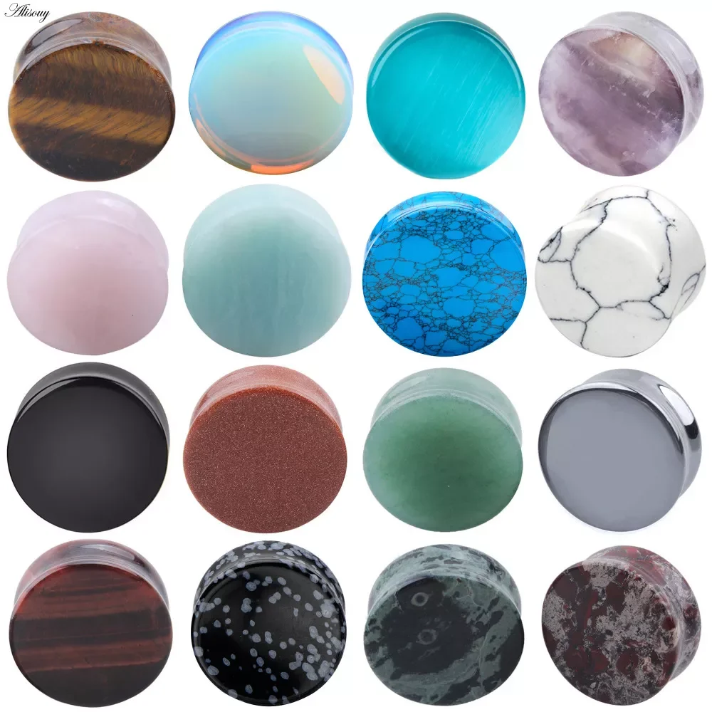 Stone Ear Plugs Gauges Earrings Women Men Ear Plug Flesh Tunnel Piercing Expander Ear Stretcher Body Piercing Jewelry
Stone Ear Plugs Gauges Earrings Women Men Ear Plug Flesh Tunnel Piercing Expander Ear Stretcher Body Piercing Jewelry