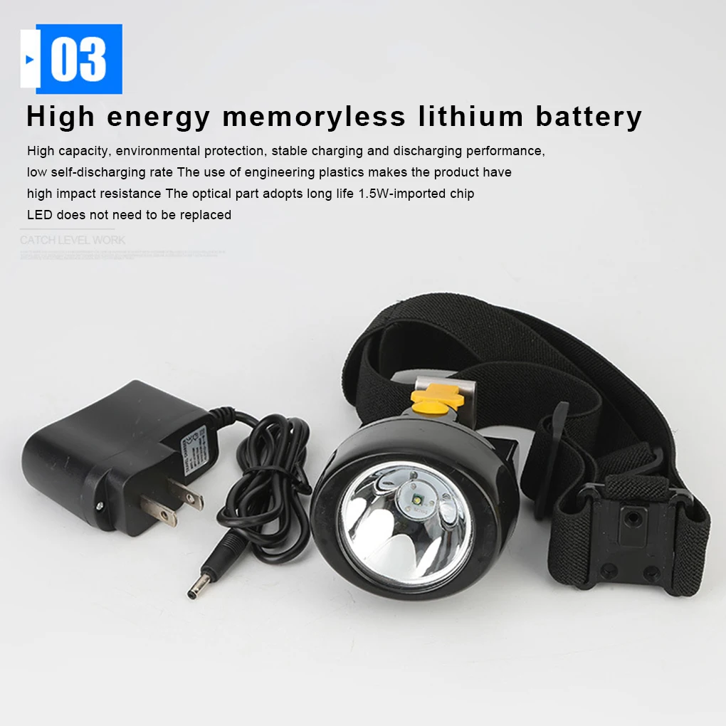 Headlight Portable Professional Replacement Rechargeable XPE IP54 Waterproof Button Control Caving Headlamp Yellow 3W
Headlight Portable Professional Replacement Rechargeable XPE IP54 Waterproof Button Control Caving Headlamp Yellow 3W