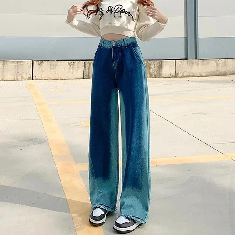 Boyfriend Jeans Contrast Color Straight Jeans 2023 Women Street Mom Pants High Waist Casual Vintage Wide-Leg Demin Pants Female
Boyfriend Jeans Contrast Color Straight Jeans 2023 Women Street Mom Pants High Waist Casual Vintage Wide-Leg Demin Pants Female