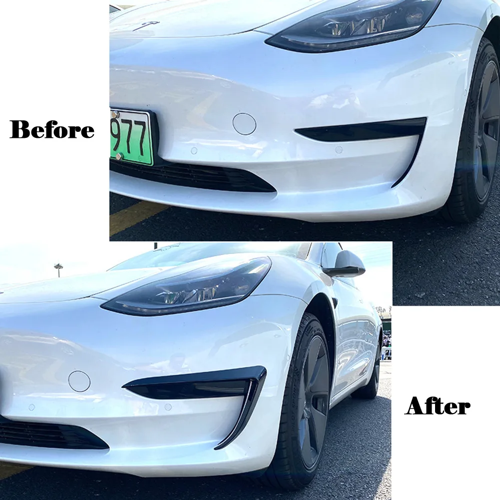 2Pcs Car Front Bumper Cover Wind Sticker For Tesla Model 3 Fog Light Eyebrow Trim ABS Plastic Car Stickers Exterior Accessories
2Pcs Car Front Bumper Cover Wind Sticker For Tesla Model 3 Fog Light Eyebrow Trim ABS Plastic Car Stickers Exterior Accessories