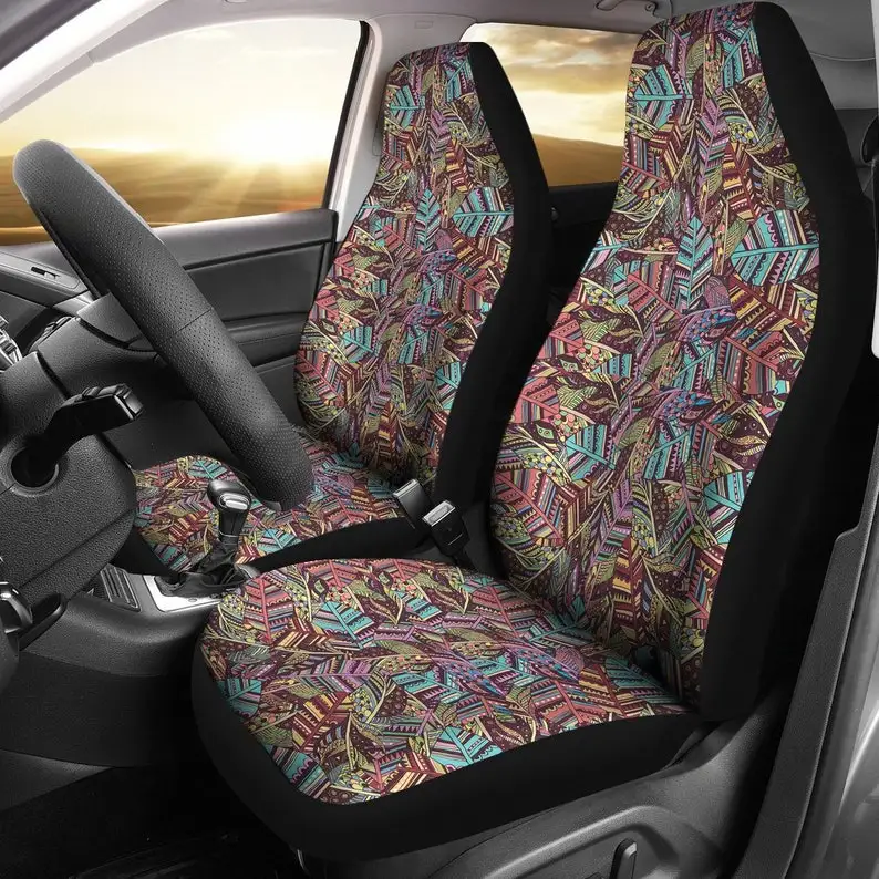 Boho Feathers, Multi Colored, 2 Front Seat Covers, Car Seat Covers Pair, Seat Cover for Car, Car Seat Protector, Hippie,
Boho Feathers, Multi Colored, 2 Front Seat Covers, Car Seat Covers Pair, Seat Cover for Car, Car Seat Protector, Hippie,