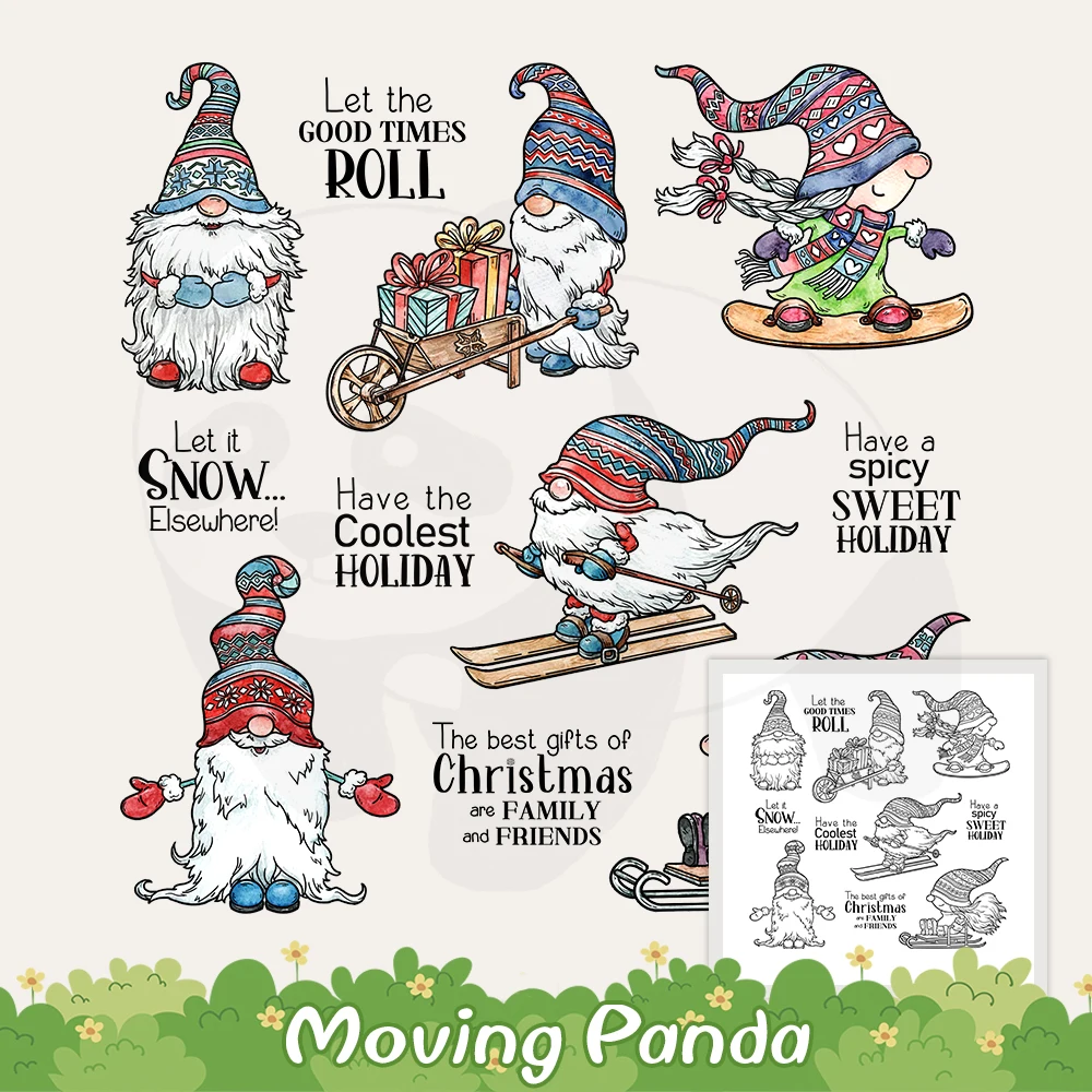 Winter Christmas Skiing Gnomes Cutting Dies Clear Stamp DIY Scrapbooking Metal Dies Silicone Stamps For Cards Crafts Xmas Decor
Winter Christmas Skiing Gnomes Cutting Dies Clear Stamp DIY Scrapbooking Metal Dies Silicone Stamps For Cards Crafts Xmas Decor