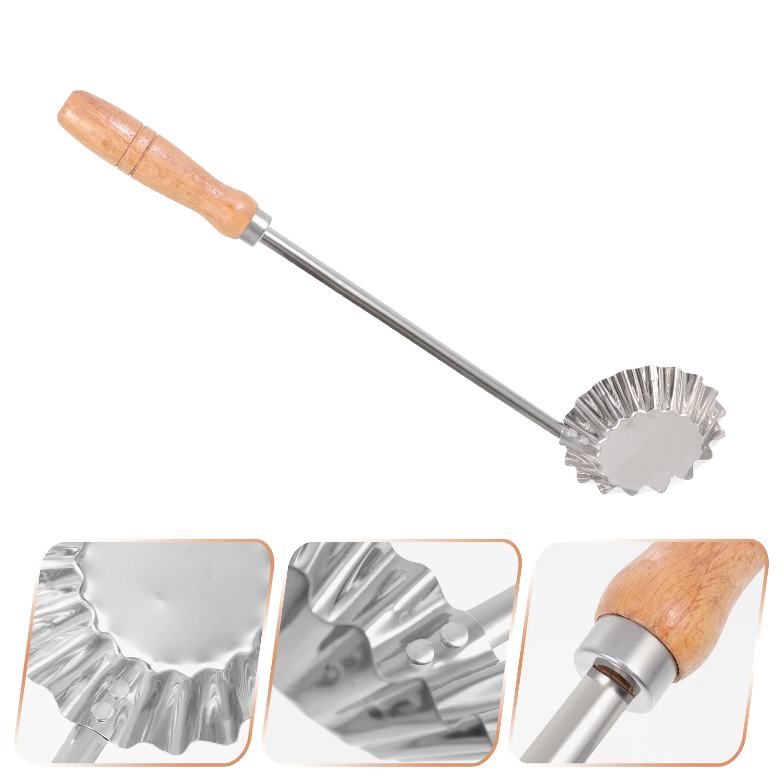 Oil Pier Mold Stainless Frying Pan Cooking Spoon Steel Dessert Kitchen Cooking Scoop Frying Ladle Wood Kitchen Utensil
Oil Pier Mold Stainless Frying Pan Cooking Spoon Steel Dessert Kitchen Cooking Scoop Frying Ladle Wood Kitchen Utensil
