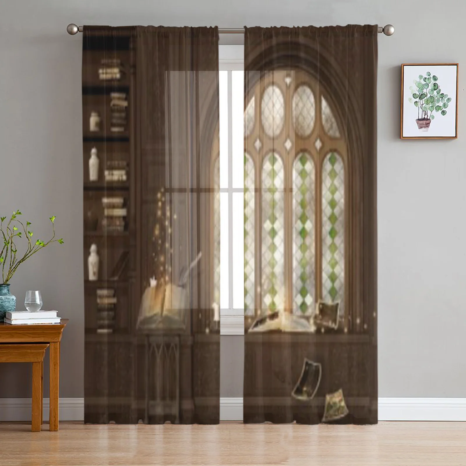 Ancient Magic Room Tulle Sheer Curtains for Living Room Decoration Curtain for the Room Bedroom Kitchen Voile Organza Curtains
Ancient Magic Room Tulle Sheer Curtains for Living Room Decoration Curtain for the Room Bedroom Kitchen Voile Organza Curtains