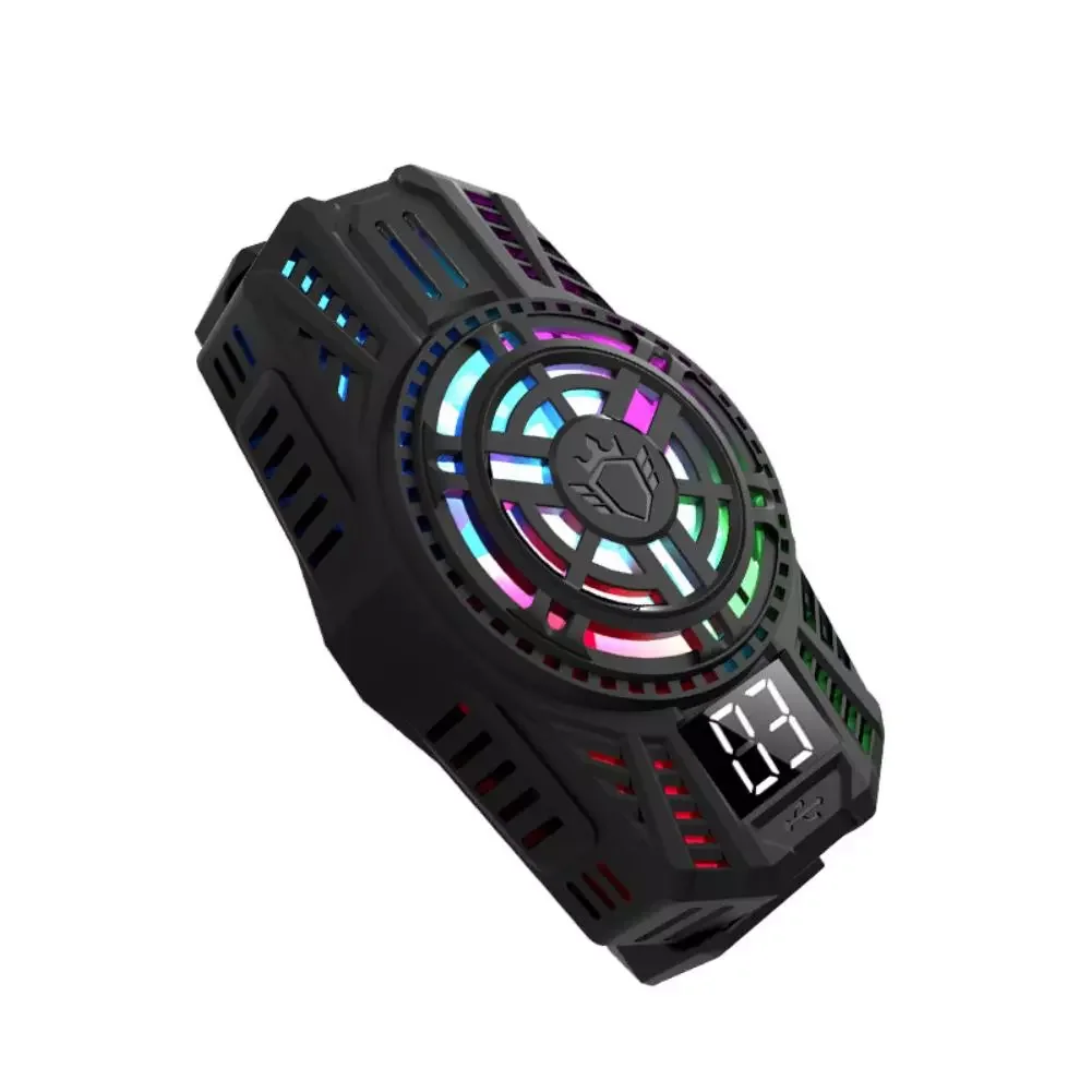 Phone Semiconductor Radiator Quiet Noise Reduction Cooling Fan Gradient Rainbow Light Effect Type-C Charging Port
Phone Semiconductor Radiator Quiet Noise Reduction Cooling Fan Gradient Rainbow Light Effect Type-C Charging Port