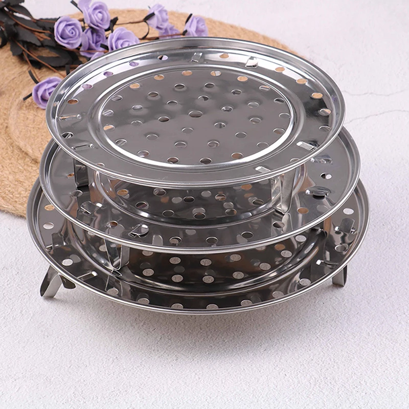 

20cm /22cm /24cm /26cm Multi-functional Stainless Steel Steamer Rack Cookware Kitchen Steamer Tray For Buns Food Dish