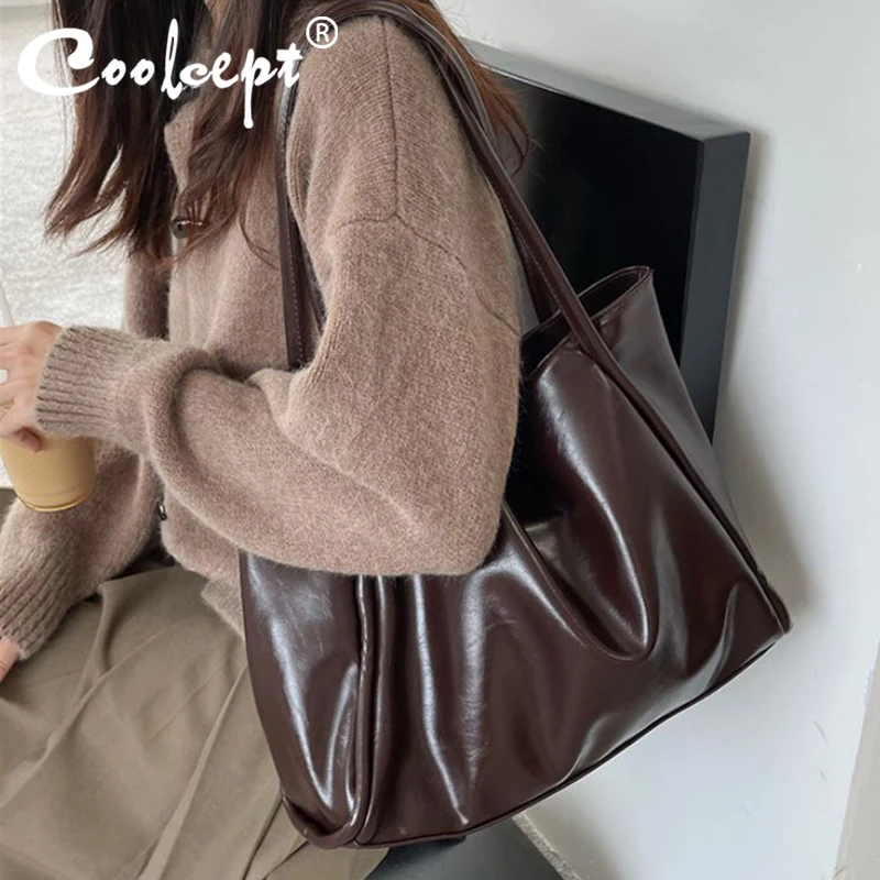 Coolcept Luxury Women Tote Bag Pu Leather Ladies Single Shoulder Bag Fashion Casual Travel Bags Female Armpit Bags
Coolcept Luxury Women Tote Bag Pu Leather Ladies Single Shoulder Bag Fashion Casual Travel Bags Female Armpit Bags