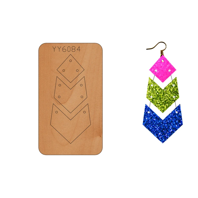 Earring mold knife model YY6084 is suitable for all cutting machines on the market die cuts
Earring mold knife model YY6084 is suitable for all cutting machines on the market die cuts