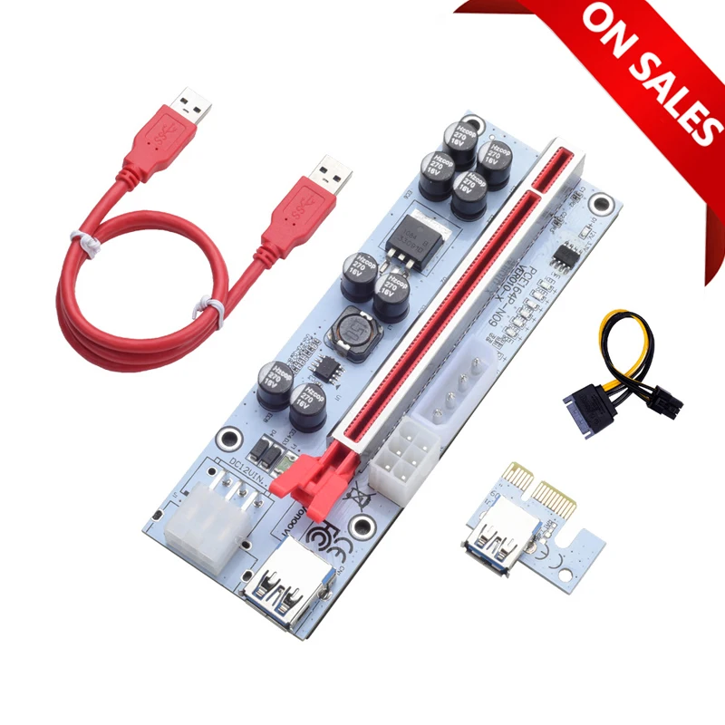 PCIE Riser 010s Plus PCI-E Riser VER010S Riser GPU USB3.0 Cable PCI Express X16 15pin To 6pin Power For Bitcoin Mining Hardware
PCIE Riser 010s Plus PCI-E Riser VER010S Riser GPU USB3.0 Cable PCI Express X16 15pin To 6pin Power For Bitcoin Mining Hardware